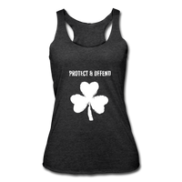 St Patrick's Day Women's Tank - heather black
