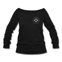 Women's Whiskey Logo Wideneck Sweatshirt - black