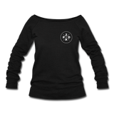 Women's Whiskey Logo Wideneck Sweatshirt - black