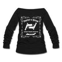 Women's Whiskey Logo Wideneck Sweatshirt - black