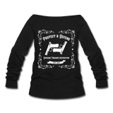 Women's Whiskey Logo Wideneck Sweatshirt - black