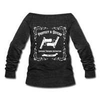 Women's Whiskey Logo Wideneck Sweatshirt - heather black