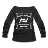 Women's Whiskey Logo Wideneck Sweatshirt - heather black