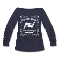 Women's Whiskey Logo Wideneck Sweatshirt - melange navy