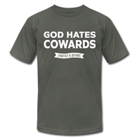 God Hates Cowards T-Shirt - asphalt