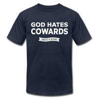 God Hates Cowards T-Shirt - navy